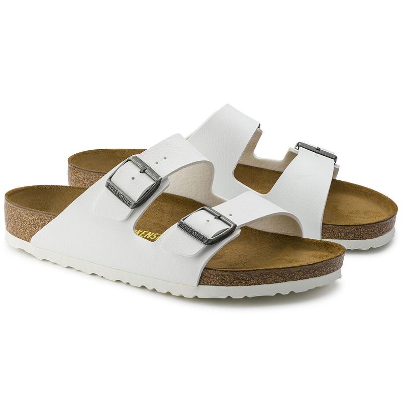 Birkenstock Birko Flor Arizona Dame Hvide | DK 64QMA